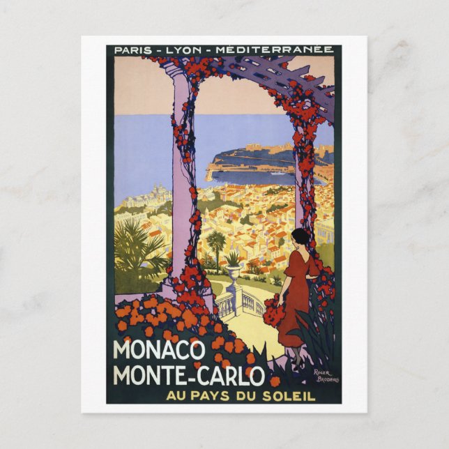 Carte Postale Vintage voyage - Monaco Monte-Carlo (Devant)