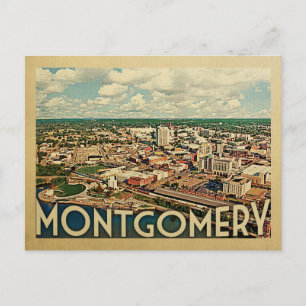 Carte Postale Vintage voyage Montgomery Alabama