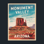 Carte Postale Vintage voyage Monument Valley Arizona Retro<br><div class="desc">Découvrez les paysages emblématiques de Monument Valley, en Arizona, avec ce design rétro sur le thème du voyage. Insufflé de vibrations nostalgiques et de charme vintage, ce design capte les formations rocheuses rouges majestueuses et les paysages désertiques somptueux dans une esthétique rétro qui rappelle les affiches de voyage classiques d'antan....</div>