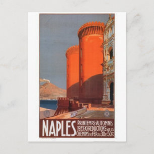 Carte Postale Vintage voyage Naples, Rome -