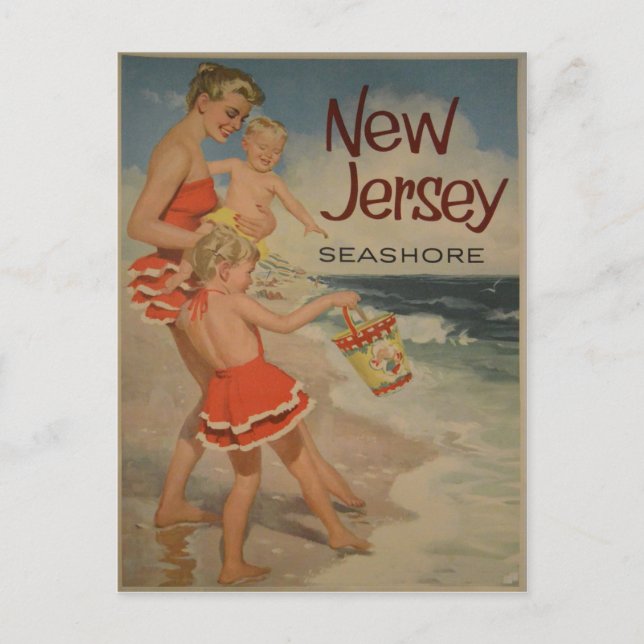 Carte postale Vintage voyage New Jersey (Devant)