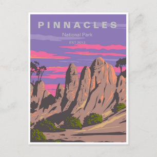 Carte Postale Vintage voyage Pinnacles National Park California