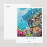 Vintage voyage Positano Italie