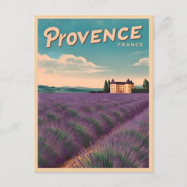 Carte Postale Vintage voyage Provence France Rétro Pittoresque (Devant)