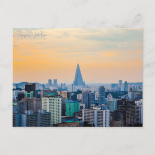 Carte Postale Vintage voyage Pyongyang Corée du Nord Vacances