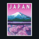 Carte Postale vintage Voyage retro aquarelle Japon<br><div class="desc">vintage,  rétro,  voyage,  moderne,  aquarelle,  classique,  carte postale japonaise, </div>