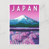 vintage Voyage retro aquarelle Japon