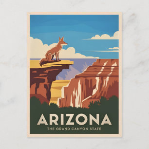 Carte Postale Vintage voyage rétro Arizona Grand Canyon Pittores