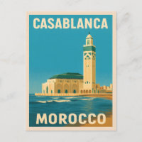 Vintage voyage rétro Casablanca Maroc