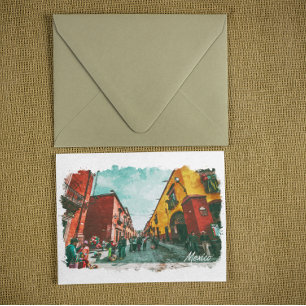 Carte Postale Vintage voyage rétro CDMX de Mexico