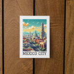 Carte Postale Vintage voyage rétro classique de Mexico City CDMX<br><div class="desc">Carte postale de voyage et souvenir de la capitale mexicaine CDMX,  avec ses célèbres bâtiments et monuments de Ciudad de Mexico. fait un cadeau de voyage extraordinaire pour votre famille et chaque touriste.</div>