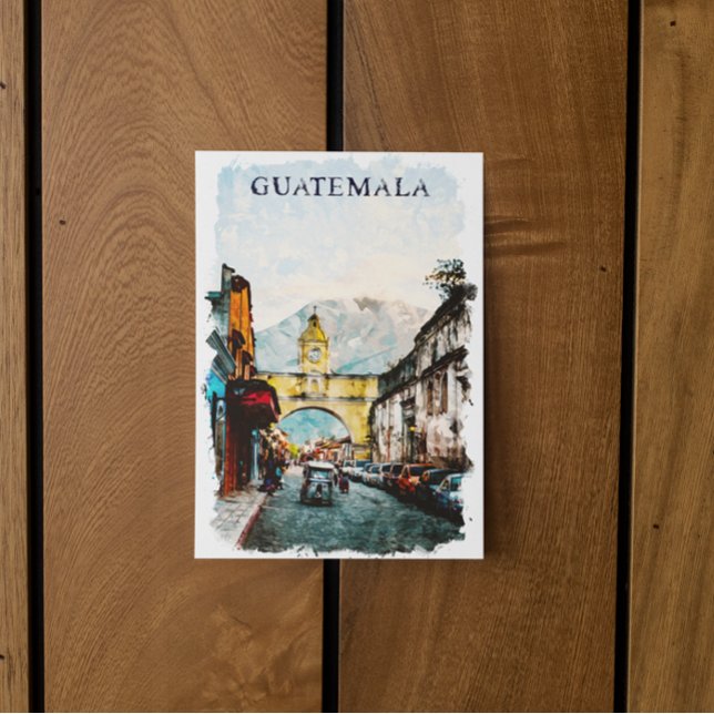 Carte Postale Vintage voyage rétro du Guatemala (guatemala retro vintage travel postcard)