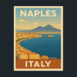 Carte Postale Vintage voyage rétro Naples Italie Côte Pittoresqu<br><div class="desc">Découvrez le charme du sud de l'Italie avec cette carte postale rétro d'inspiration voyage avec la ville de Naples. Niché dans la nostalgie et les vibes vintages, cet article capture la beauté intemporelle d'une des villes les plus historiques d'Italie dans une esthétique rétro qui rappelle les affiches de voyage classiques...</div>