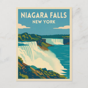 Carte Postale Vintage voyage rétro Niagara Falls New York