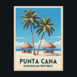Carte Postale Vintage voyage rétro Punta Cana République Dominic<br><div class="desc">Découvrez l'esprit des Caraïbes avec cette carte postale d'inspiration voyage vintage avec Punta Cana,  République Dominicaine. Capturant les ambiances décontractées de ce paradis insulaire dans un style rétro classique,  cette pièce est idéale pour les promeneurs,  les rêveurs tropicaux et les amateurs d'esthétique de voyage nostalgique.</div>