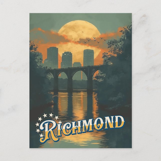 Carte postale Vintage voyage - Richmond, Virginie (Devant)