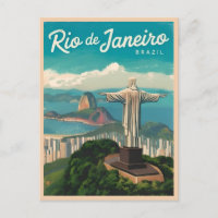 Vintage voyage Rio de Janeiro Brésil Rétro Pittore