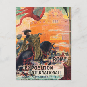 Carte Postale Vintage voyage Rome Italie -