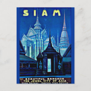 Carte postale Vintage voyage-Siam