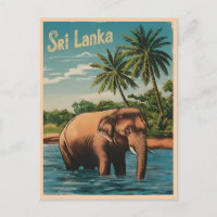 Vintage voyage Sri Lanka Ceylon Retro Pittoresque