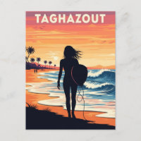 Vintage voyage surf à Taghazout Surfer Girl