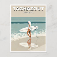 Vintage voyage surf à Taghazout Surfer Girl