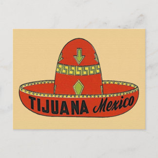 Carte postale Vintage voyage Tijuana Mexique