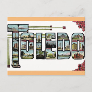 Carte postale Vintage voyage Toledo Ohio