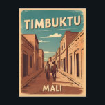 Carte Postale Vintage voyage Tombouctou Mali Afrique Retro Graph<br><div class="desc">Entrez dans la mystique antique de Tombouctou avec ce design enchanteur d'inspiration voyage. Abondant de nostalgie et d'allure intemporelle,  ce design rend hommage à la riche histoire de la ville légendaire et à son statut de centre de commerce et d'apprentissage.</div>