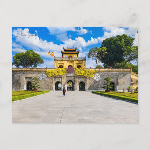 Carte Postale Vintage voyage ville hanoi vietnam vacances rétro