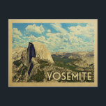 Carte Postale Vintage voyage Yosemite<br><div class="desc">Design Yosemite dans le style Vintage voyage avec la célèbre Half Dome de ce magnifique parc national.</div>