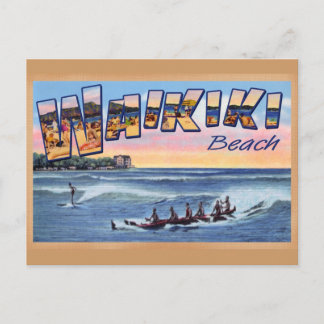Carte postale vintage Waikiki Beach Club