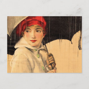 Carte Postale Vintage Walking in the Rain