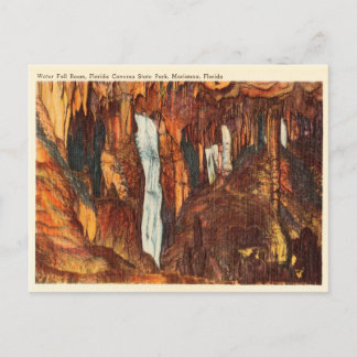 Carte Postale Vintage Water fall room Florida Caverns State Park