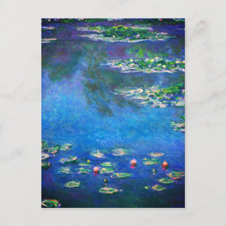 Carte Postale Vintage Water Lilies by Claude Monet
