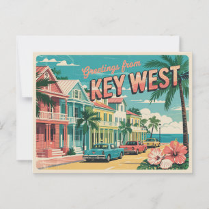 Carte postale vintage West   Salutations de
