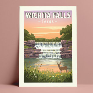 Carte Postale Vintage Wichita Falls Texas