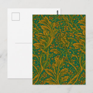 Carte Postale Vintage William Morris Arcadia pleine répétition t