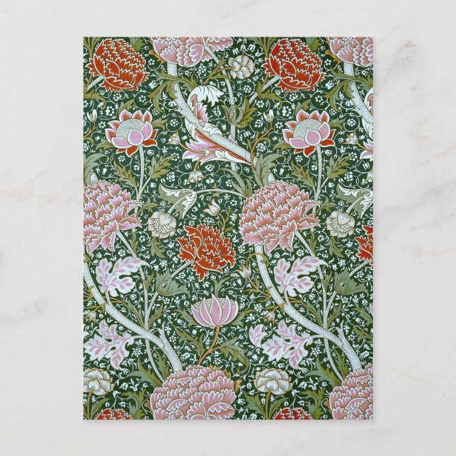 Carte Postale Vintage William Morris Motif (Devant)