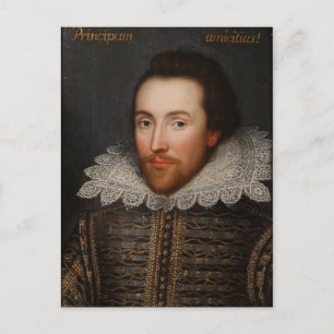 Carte Postale Vintage William Shakespeare Portrait