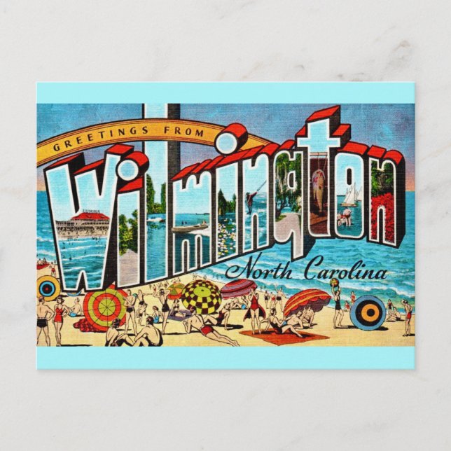 Carte Postale Vintage Wilmington NC (Devant)