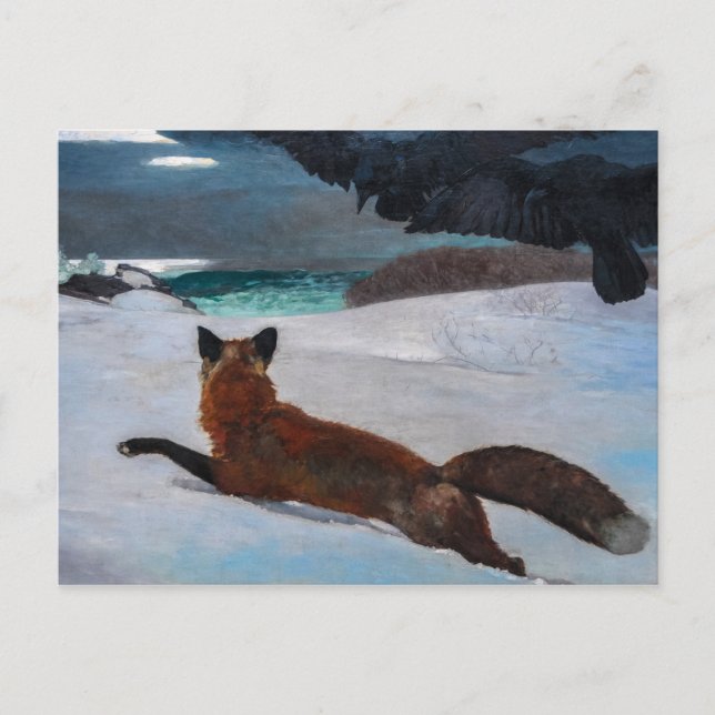 Carte Postale Vintage Winslow Homer Fox Hunt (Devant)