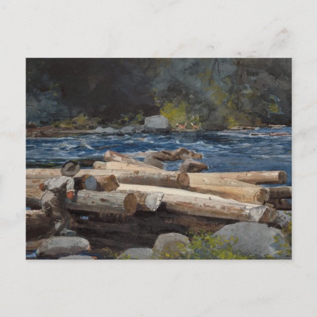 Carte Postale Vintage Winslow Homer Hudson River (Devant)