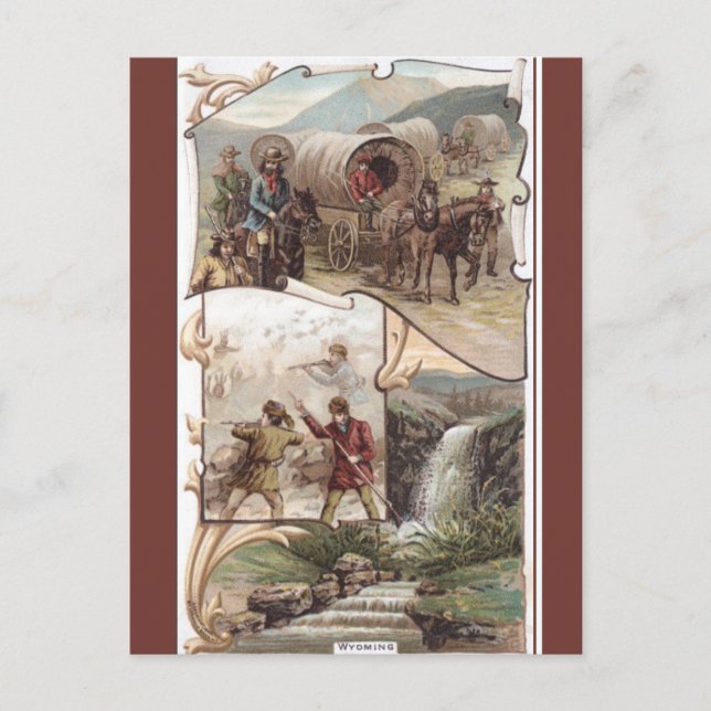 Carte Postale Vintage Wyoming (Devant)