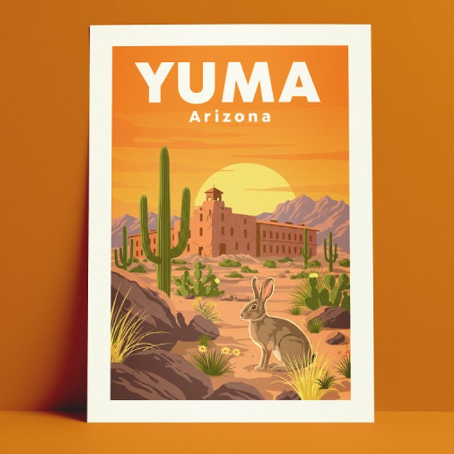 Carte Postale Vintage Yuma Arizona (Créateur téléchargé)
