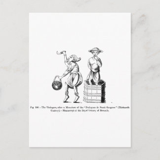 Carte Postale Vintagers vintages (vignerons/cueilleurs)