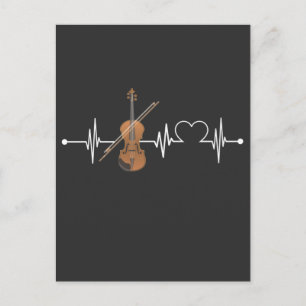 Carte Postale Viola Heartbeat Violon Joueur Orchestre Musicien