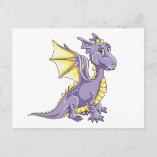 Carte Postale Violet de dragon