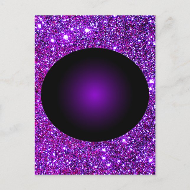 Carte Postale Violet Éclat d'illusion Optique (Devant)