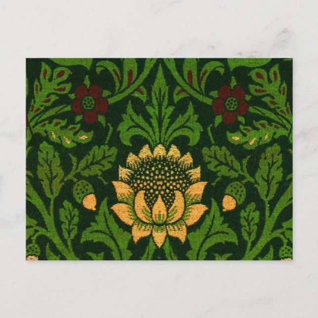 Carte Postale Violet et Columbine par William Morris (Devant)